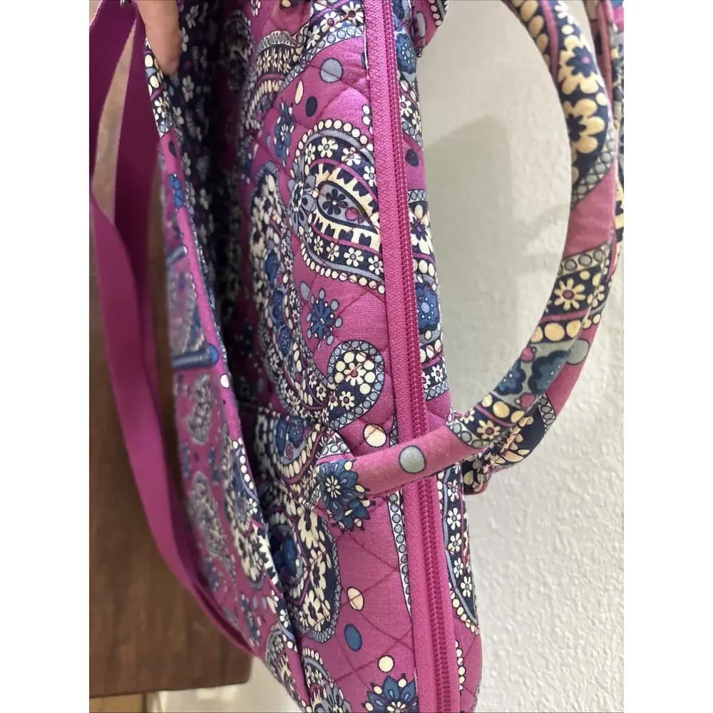 Hard Laptop Case Pink Blue Paisley Vera Bradley Metropolitan Boysenberry Preppy